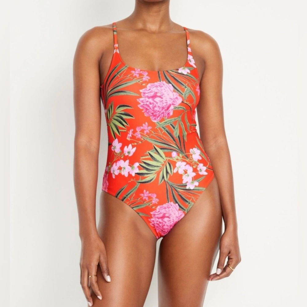Old Navy Floral Orange Top